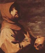Francisco de Zurbaran The Ecstacy of St Francis (mk08) painting